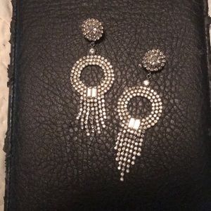 Rhinestone drop earrings